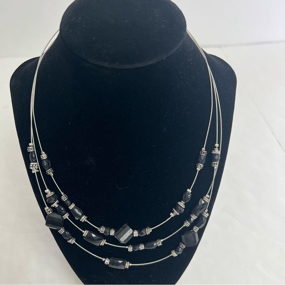 Unbranded Costume Jewelry Beaded Necklaces Lot/4 Tiered Multi Colors Appr. 18” - Picture 11 of 16